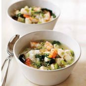 Miso Soup with Shrimp and Tofu