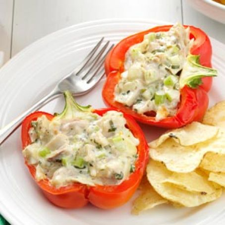 Chicken Salad-Stuffed Peppers Recipe