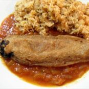 Chiles Rellenos in Tomato Broth