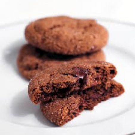 Chewey Chocolate Gingerbread Cookies