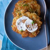 Cheesy Quinoa Cakes with a Roasted Garlic and Lemon Aioli