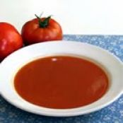 Tomato Soup from Fresh Tomatoes