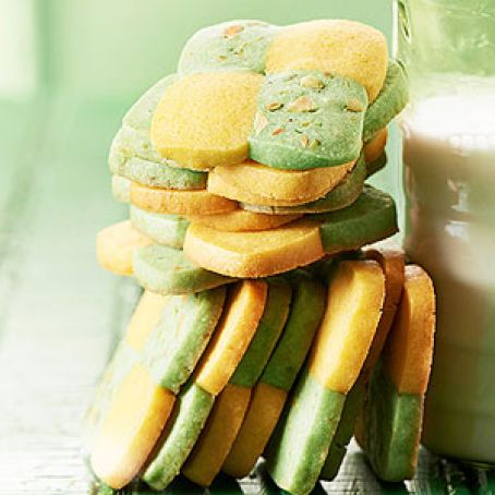 Lemon-Pistachio Checkerboards