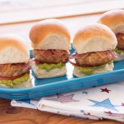 Turkey Bacon Avocado Sliders