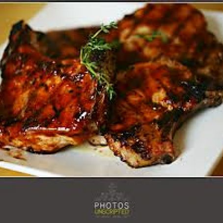 Barbecued Pork Chops