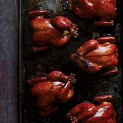 Soy-Ginger-Lacquered Cornish Hens