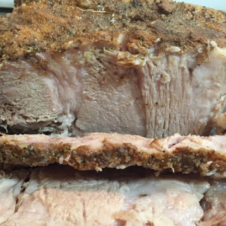 Paleo Slow Cooker Spicy BBQ Herb Rubbed Pork Butt