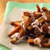 Cajun Sweet Potato Fries with Yogurt Dipping Sauce