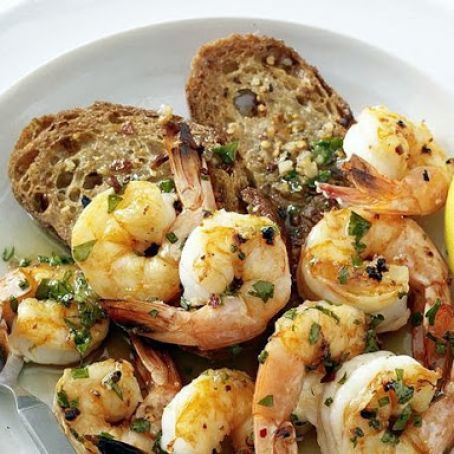 Meals (Shrimp Scampi with Garlic Toasts)