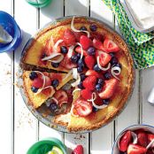 Whiskey Pie with Tipsy Berries