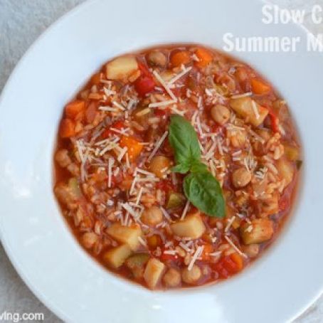 Slow Cooker Summer Vegetable Soup