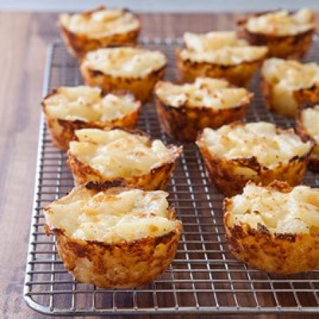 CRISPY CHEESY POTATO CUPS