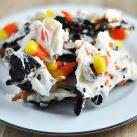 Halloween Candy Corn Cookie Bark