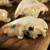 Iced Lemon-Blueberry Scones