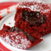 Red Velvet molten-lava cakes