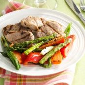 Grilled Pineapple Pork & Vegetables Recipe