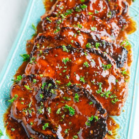 Balsamic Honey and Mustard Pork Chops