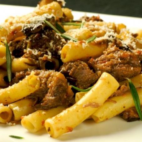 Beef Short Ribs Marsala Pasta
