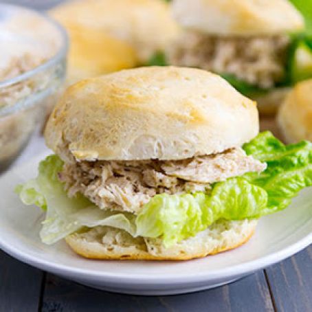 Slow-Cooker Chicken Caesar Sandwiches