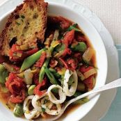 LATE SUMMER TOM SOUP w/BEANS & SQUID