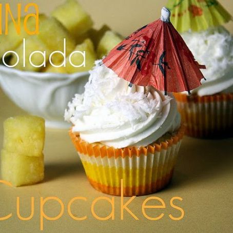 Pina Colada Cupcakes (Confessions of a Cookbook Queen)