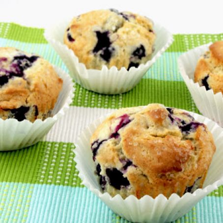 Banana & blueberry muffins