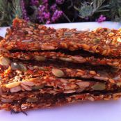 Crispy Mexican Vegetable Crackers (Raw Gluten Free)