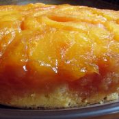 Caramel Peach Upside-Down Cake