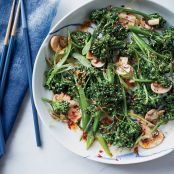 Broccolini, Mushroom and Sesame Salad