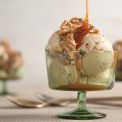 Irish Coffee Sundaes with Caramel Whiskey Sauce