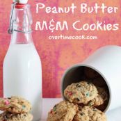 OATMEAL PEANUT BUTTER M&M COOKIES