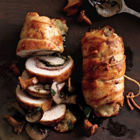 Chicken: Prosciutto-Stuffed Chicken with Mushroom Sauce