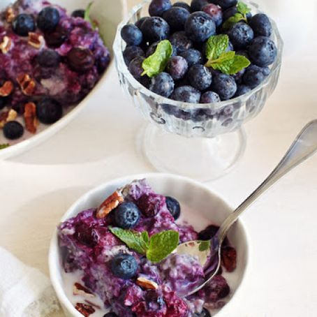 Blueberry-Coconut Baked Steel Cut Oatmeal