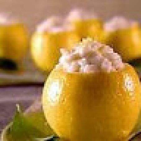 Risotto in a Lemon Cup