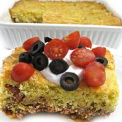 Skinny Taco-Style Cornbread Casserole (Tamale Pie)