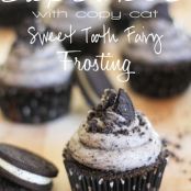 Cookies and Cream Cupcakes with Copy-Cat Sweet Tooth Fairy Frosting