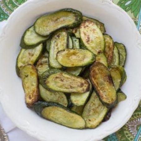 Roasted Zucchini with Garlic and Lemon, GF & Low FODMAP