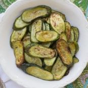 Roasted Zucchini with Garlic and Lemon, GF & Low FODMAP
