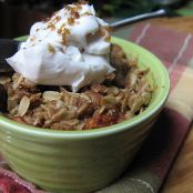 Quickie Apple Crisp for One