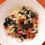 LINGUINE w/BACON & SWISS CHARD
