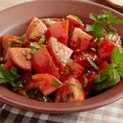 Marinated Tomato/Cucumber Salad with Herbs