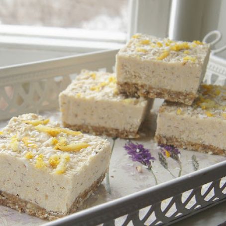 Raw Coconut Lemon Squares
