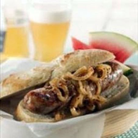 Bratwurst with Onions