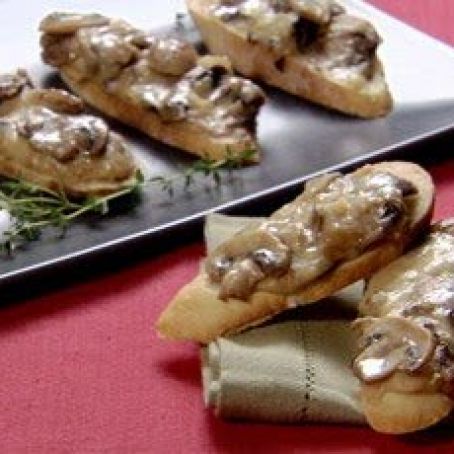 Potato Mushroom Bruschetta