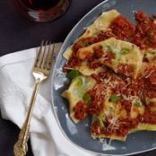 Mint Love Letters with Spicy Lamb Sausage