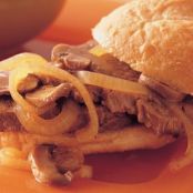 Slow Cooker Mushroom and Onion Pot Roast Sandwiches