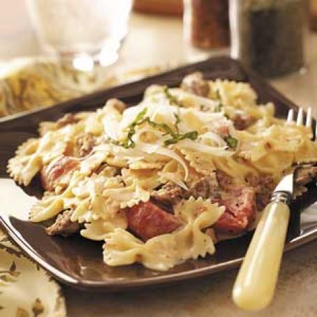Italian Sausage with Bow Ties Recipe