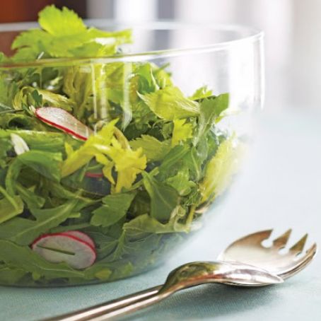 Arugula Salad with Radishes and Caper Vinaigrette