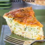 BROCCOLI CHEDDAR BACON QUICHE