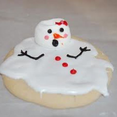 Melting Snowman Cookies
